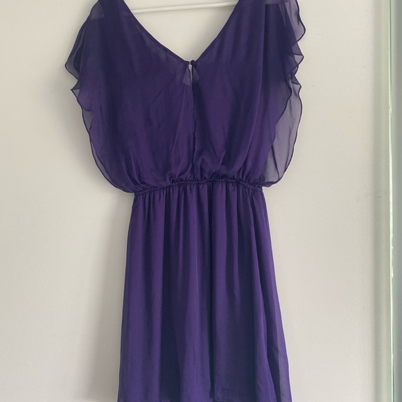 Alice + Olivia silk lined vibrant purple dress - Picture 3 of 3